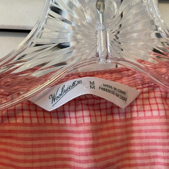 Woolrich Women's Conundrum Eco Rich Sleeveless Shirt Teaberry Size Medium Pink - Picture 6 of 16